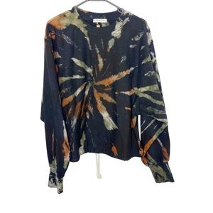 Emory Park tie dye sweatshirt thick knit size large NEW j